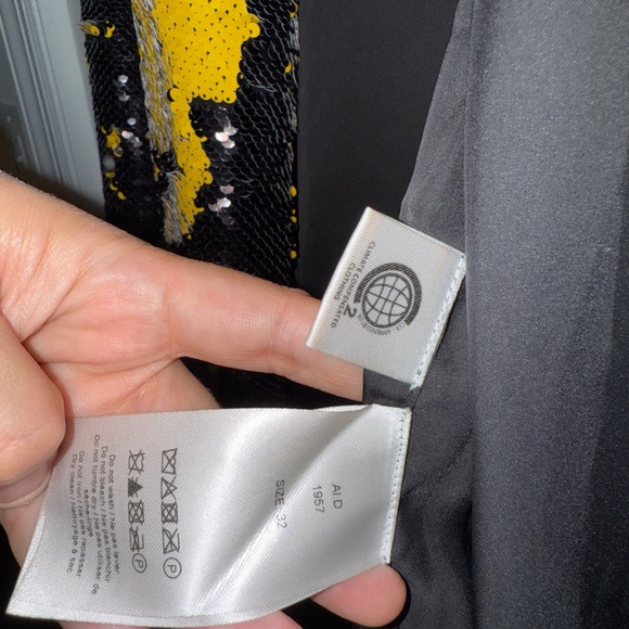 GANNI black and yellow changeable sequin dress - Picture 3 of 5